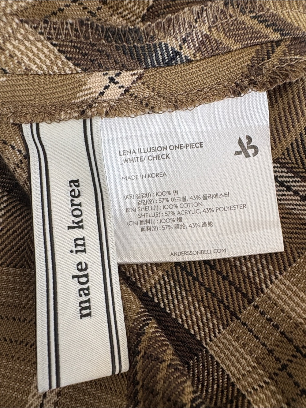 Andersson Bell Lena Illusion Plaid Midi Dress - As New - Picture 15 of 15